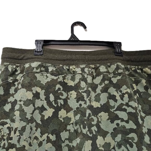 VINTAGE STYLE OLIVE BROWN TAN FLORAL CAMO PRINT CUSTOM SWEATPANTS  XL - Picture 5 of 5